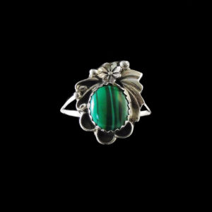 Navajo Malachite Stone Ring