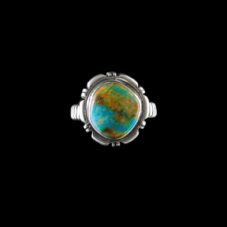 Navajo Turquoise Stone w/Matrix Ring