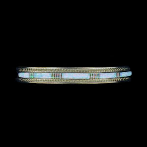 Navajo Inlaid Cultured Opal with 12K Gold Fill Bracelet