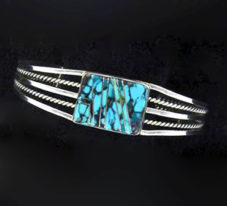Navajo Inlaid Turquoise bracelet
