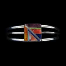 Navajo Multi Stone Inlaid Bracelet