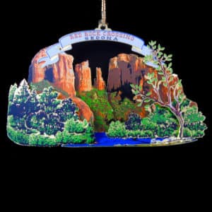 Painted Brass Sedona Ornament