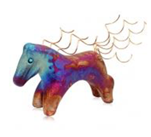 Raku Ornaments- Spirit Pony-ORP