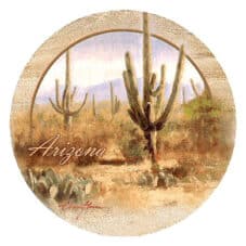 Saguaros, AZ Sandstone Coaster