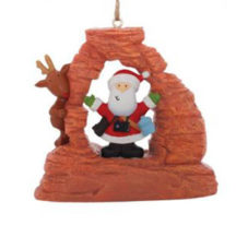 santa-under-red-rock-arch-ornament