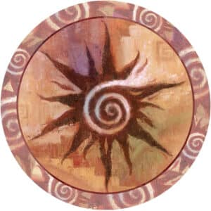 Spiral Sun Occasion Coaster