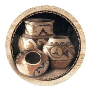 Three Pots Sandstone Coaster
