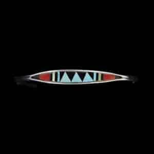 Traditional Zuni Inlaid Small Cuff