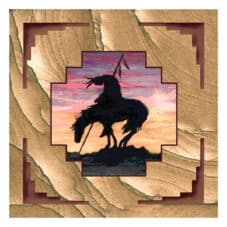 Trails End Sandstone Square Coaster