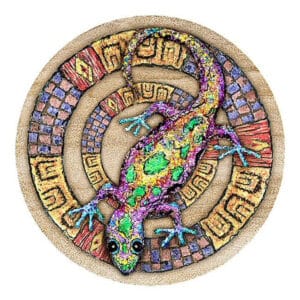 Whimsical Gecko Sandstone Coaster