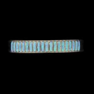 Zuni 20 Stone Opal Inlay Bracelet