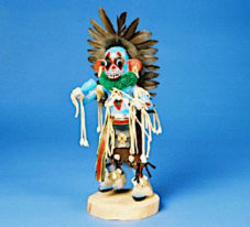 Blue Warrior Kachina