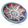 raku spiral sun plate