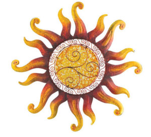 Regal Swirl Sun wall art