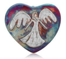 Raku Angel Mini Heart