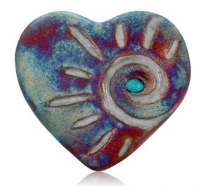 Raku Sun Mini Heart