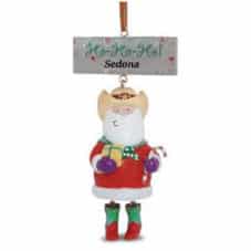 Resin Santa Dangle Leg Ornament