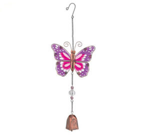 Garden Bell- Pink Butterfly