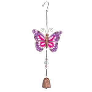 Regal-Glass-Pink-Butterfly-Garden-Bell