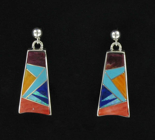Rectangular SW Native American Earrings Rectangular SW Native American Earrings