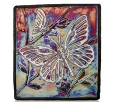 Raku Wall Art - Butterfly