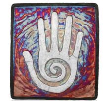 Raku Wall Art - Healing Hand