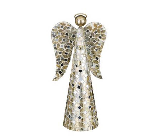 champagne mosaic angel 12 decor joe wilcox indian den