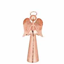 Regal Rose Gold Angel 8 inch Bell with Heart