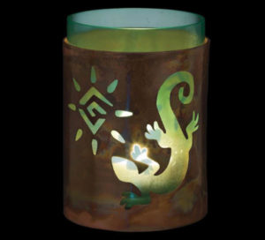 Regal Copper Candleholder-Gecko 2