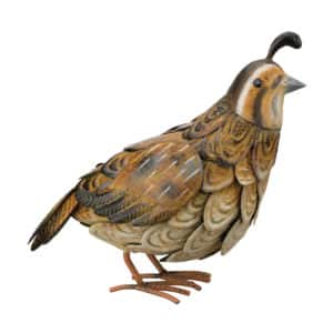 Regal Metal Female Quail Standing Art