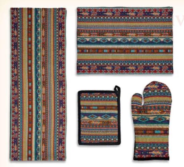 Kinara Native Blanket Placemat Set Joe Wilcox Indian Den