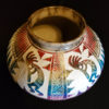 Largo Rainbow Kokopelli Horsehair Pot - Image 2
