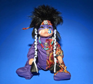 Navajo Doll in 2 tone Purple jumper NP-44