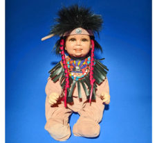 Navajo Doll with Fringe Bib Jumpsuit NP-37