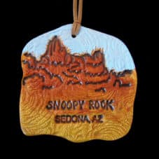 Clay Snoopy Rock Sedona Ornament