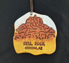Clay Bell Rock Ornament