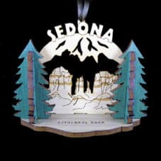 Sedona Cathedral Rock Wood Ornament