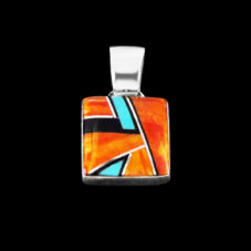 Multi Spiny Oyster Square Pendant