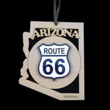 Arizona State Route 66 Wood Ornament