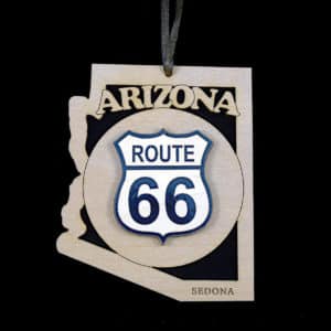 Arizona State Route 66 Wood Ornament