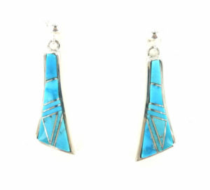 Calvin Begay Inlaid Turquoise Earring