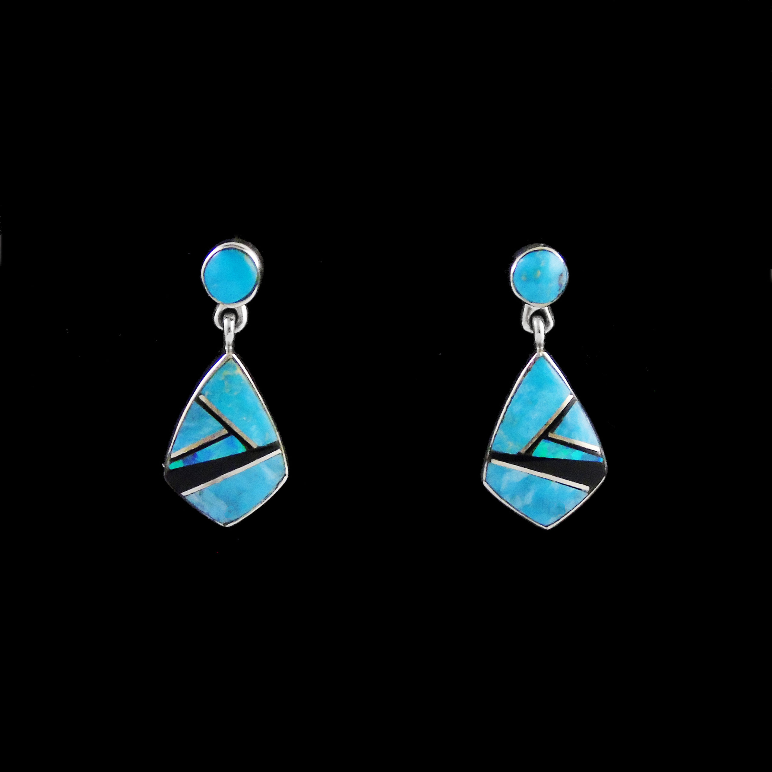 Martinez Turquoise Multi-Stone Earring