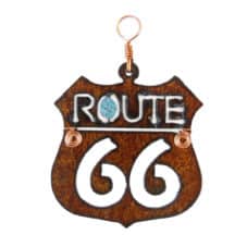 Route 66 Metal Christmas Ornament