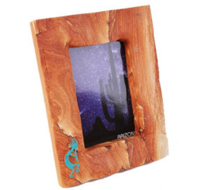 Sandstone Kokopelli Picture Frame-Vert