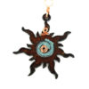 Spiral Sun Metal Christmas Ornament-Sm