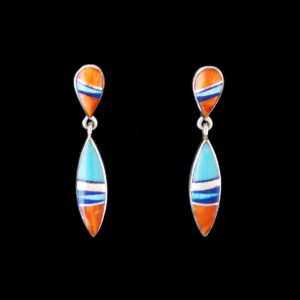 Turquoise Multi-stone Inlaid Earring