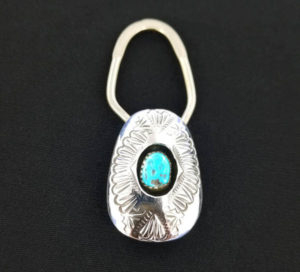 Turquoise Shadow Box Key Ring