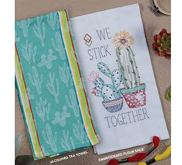 Cactus Terry Towel Kay Dee Southwest Craze Pattern 