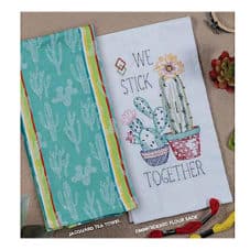 Cactus Garden Kitchen Towels