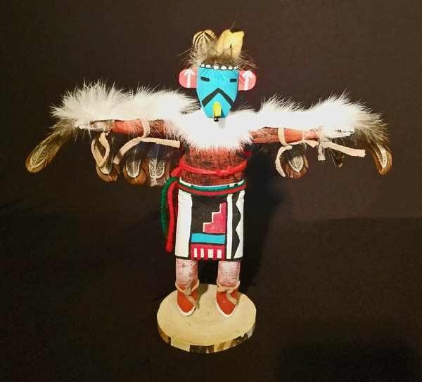 Handmade Navajo Eagle Dance Kachina Display